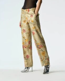 Orchard Straight Fit Trouser Mint Silk Damask 10 Orchard Straight Fit Trouser Mint Silk Damask -Africans Shop wp532sj535 3