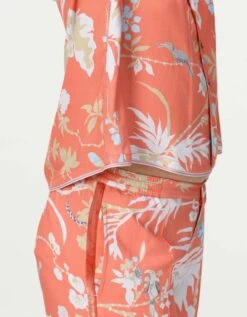 Rainforest Cuban Ribbed Shirt Coral Cotton Silk Twill 10 Rainforest Cuban Ribbed Shirt Coral Cotton Silk Twill -Africans Shop ws477ct5574