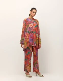 Aarvi Top In Moss Crepe